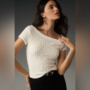 Anthropologie Maeve Socialite Popcorn Tee NWT!